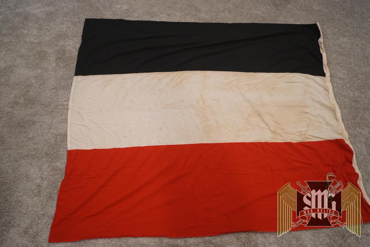 WW1 era German Tri Color Flag 74x67"