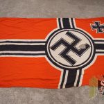 Kriegsmarine Stamped Battle Flag