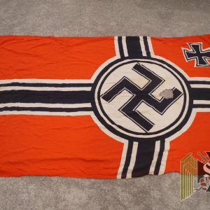 Kriegsmarine Stamped Battle Flag