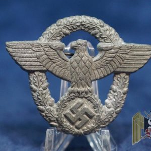 Nazi Police Cap Badge by FLL in zinc