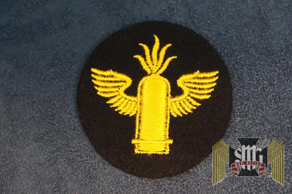 Kriegsmarine Coastal Artillery Specialty Patch