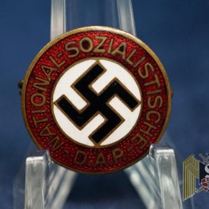 Nazi Party Member Badge transitional RZM 75 Marked