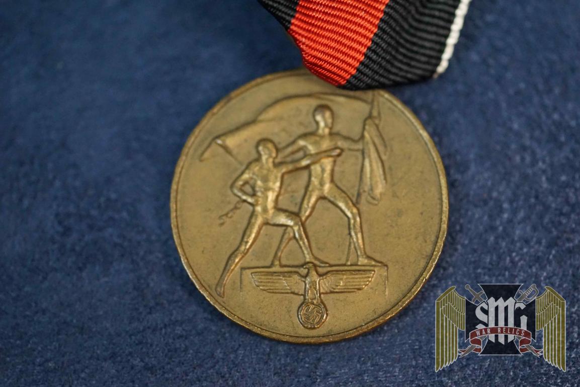 Entry into Sudentenland Medal w/post war ribbon