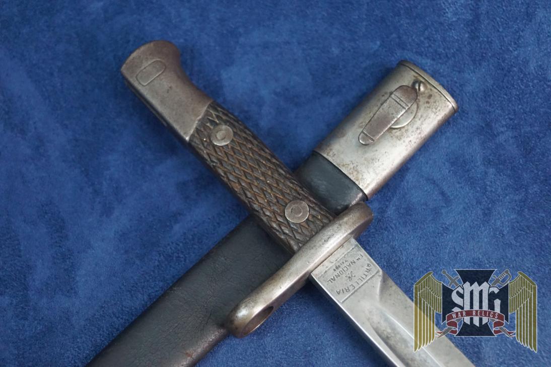 Nacional Toledo Rifle Sword Bayonet Scabbard Artilleria FCA 78470 Spanish M1913