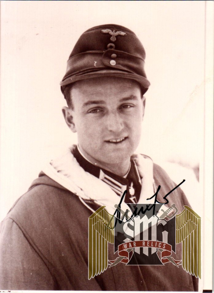 Josef georg Mulzer Knights w/ oak leaves cross Winner signature
