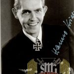 Johann Otto Krieg knights cross signature with Note and Envelope