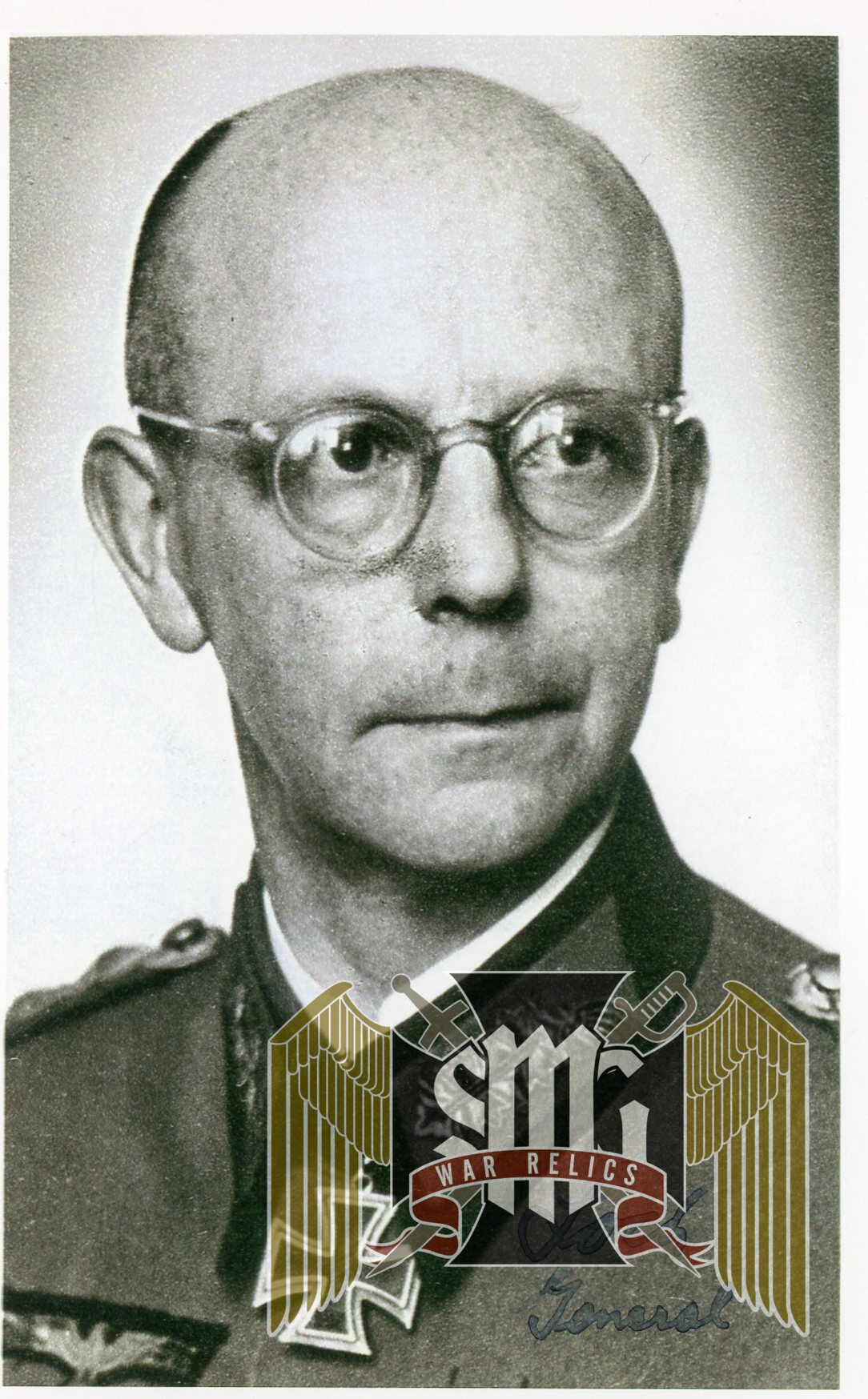 HERBERT LOCH General. Knights cross signature