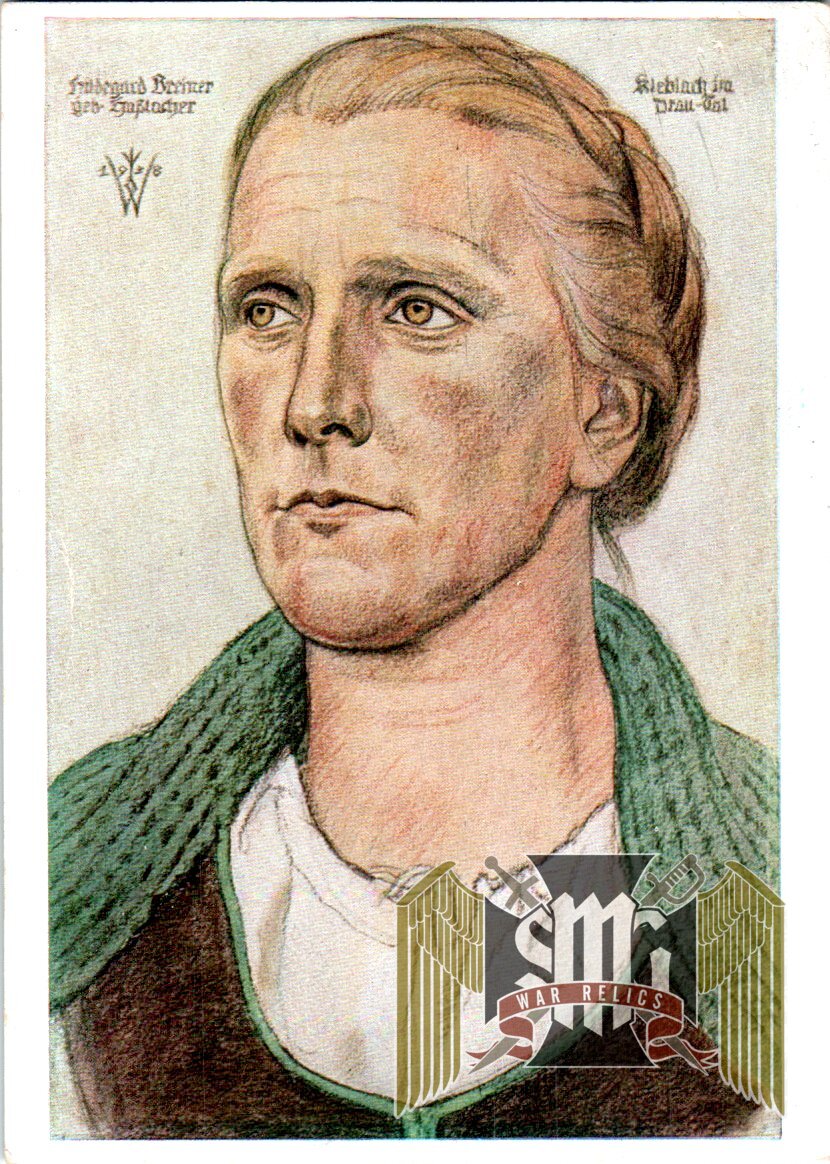 vda postcard Kärntner Bäuerin, Deutscher Blutadel