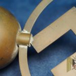 1248 NSDAP FLag Pole topper in Brass