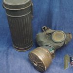 1939 Dated German Gas Mask canister and mask