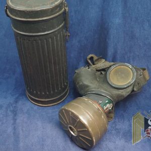1939 Dated German Gas Mask canister and mask