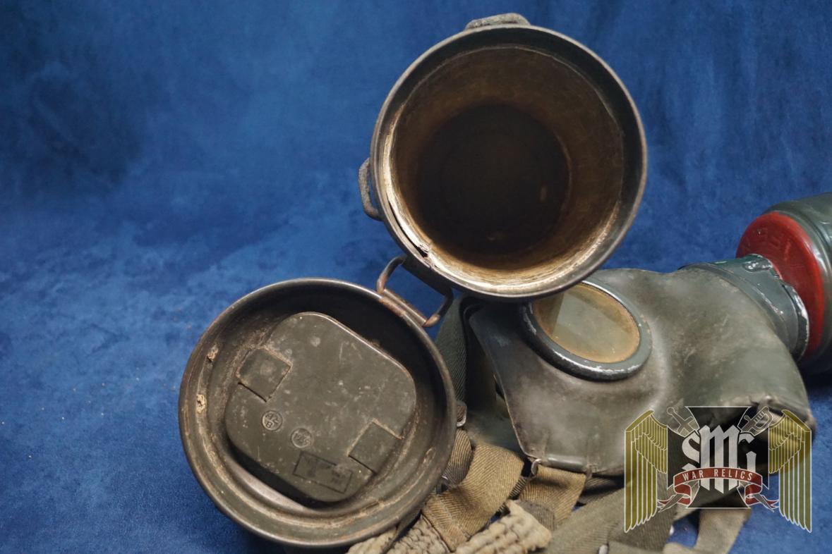 1939 Dated German Gas Mask canister and mask