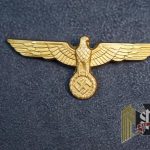 Gold Heer Cap eagle with repair/ damage