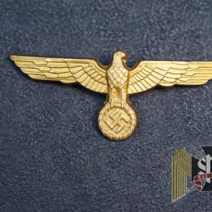 Gold Heer Cap eagle with repair/ damage