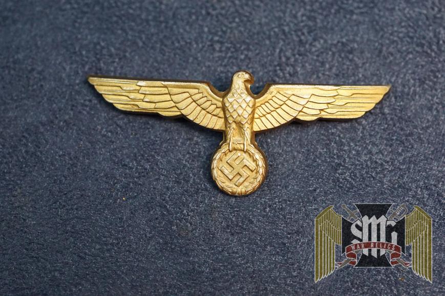 Gold Heer Cap eagle with repair/ damage
