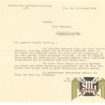 Condolence letter from Frankfurt Rowing Club on Death of Member Isenberg Grouping