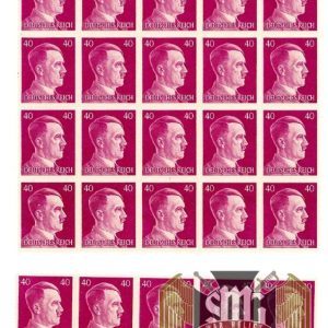 SMGN-1312 Partial Sheet of Hitler Stamps 40 Pf