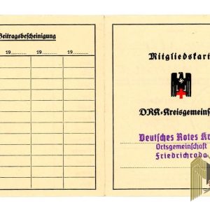 DRK (german red cross) Contribution book and badge authorization
