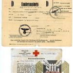 Personalausweis for DRK Helferin 1944 w/ Pass for Karl-Heinz Schiebener