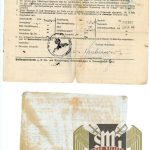 Personalausweis for DRK Helferin 1944 w/ Pass for Karl-Heinz Schiebener
