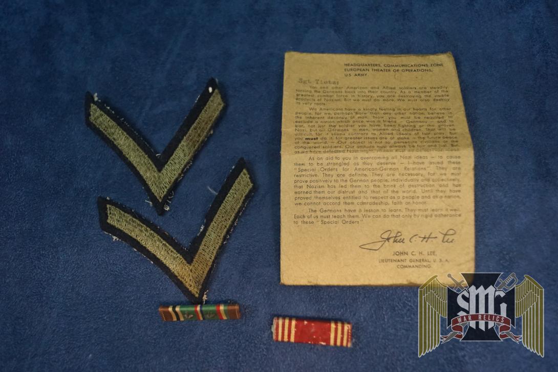 special orders for American German relations W/extras