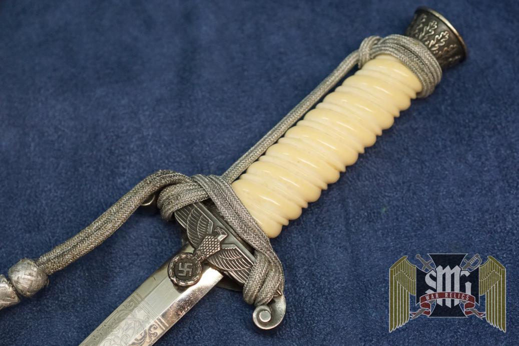 Double Etched Heer dagger by Emil Voos W/ Ivory grip