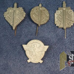 SMGN-1416 4 pc Police/veteran Donation pin set
