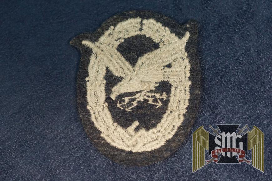 Luftwaffe Radio Operator badge in cloth