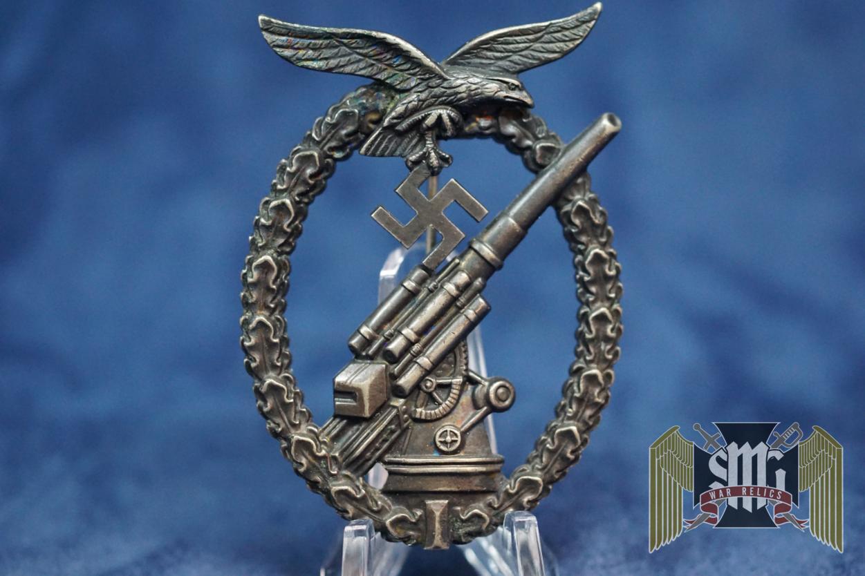Flak Badge in early Nickel by Adolf Scholze