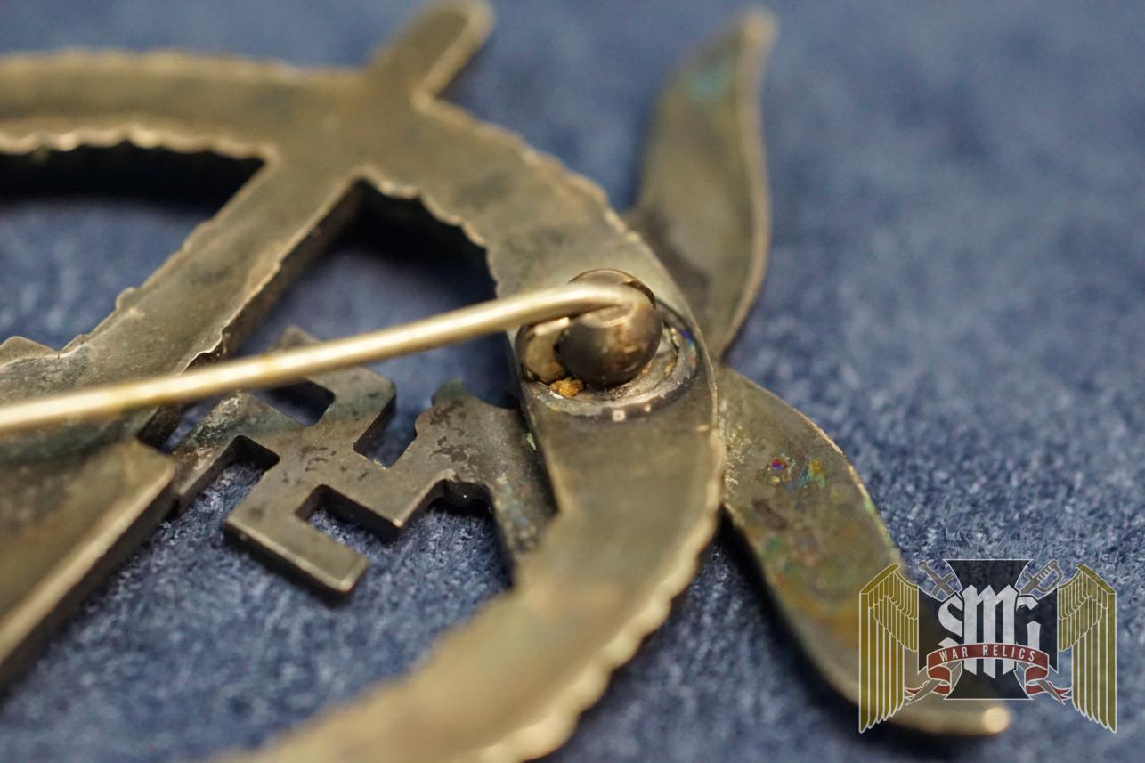 Flak Badge in early Nickel by Adolf Scholze