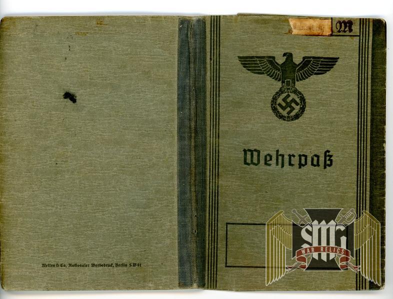 Wehrpass Killed in Action in Russia