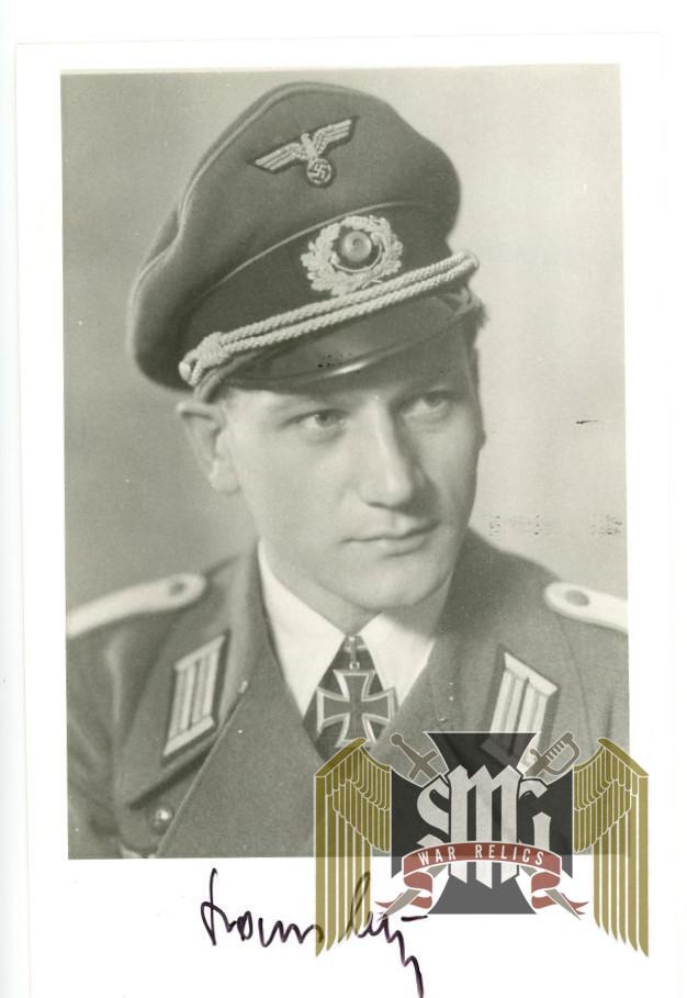 Hans Lutz signature Knights Cross Winner