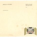 Adolf Hitler Berlin Chancellery Stationary Short Sheet