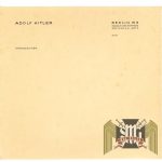 Adolf Hitler Berlin Chancellery Stationary Short Sheet