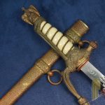 SMGN-1528 Naval Dagger With Hammered Scabbard by WKC