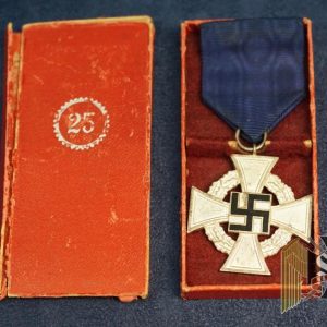 25 year Faithfull service Medal Cased