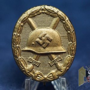 Gold wound Badge "81" (Overhoff & Cie.)