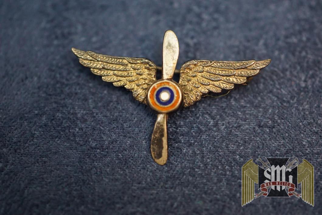 US WW1 Aircorps Lapel wing Sterling