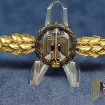 Luftwaffe Short range Night fighter Clasp in Gold Tombak