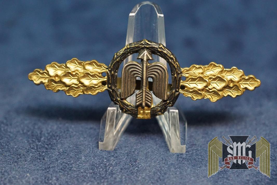 Luftwaffe Short range Night fighter Clasp in Gold Tombak