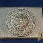 Weimar Republic German Buckle in Nickel