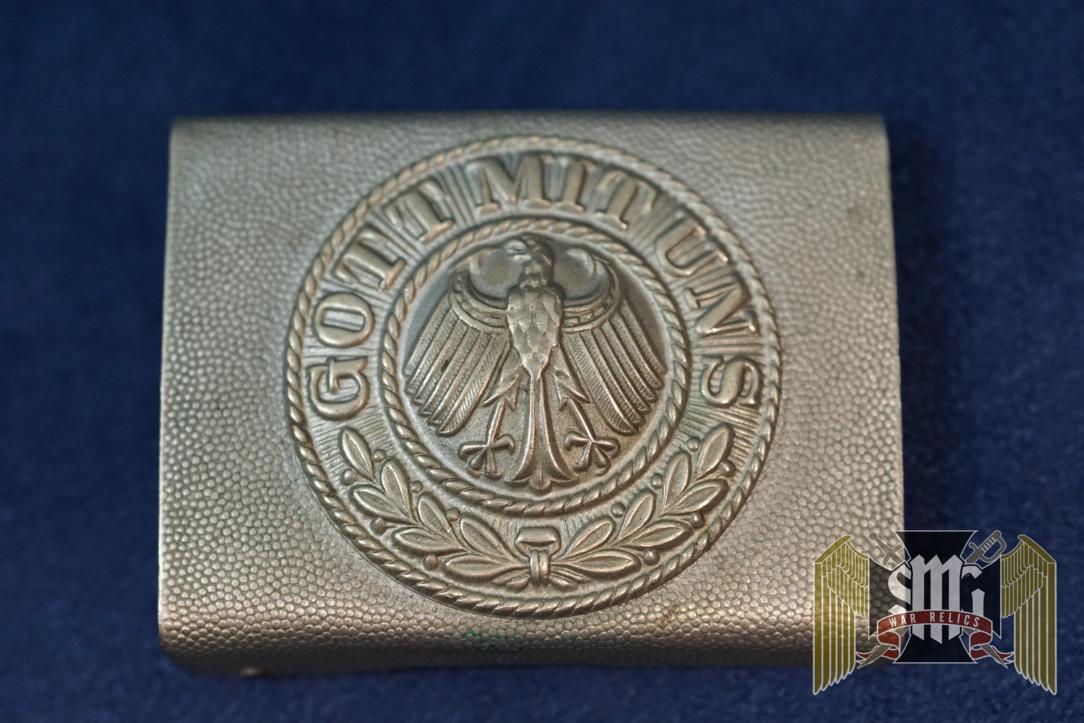 Weimar Republic German Buckle in Nickel