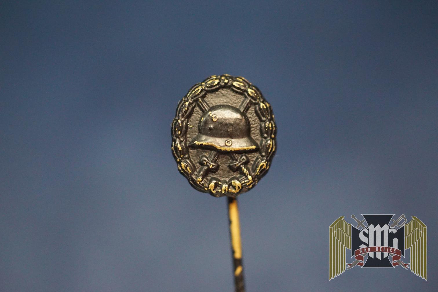 WW1 Black Wound badge Stick pin