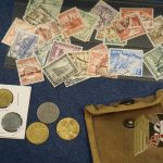 Assorted Thid reich stamps and coins