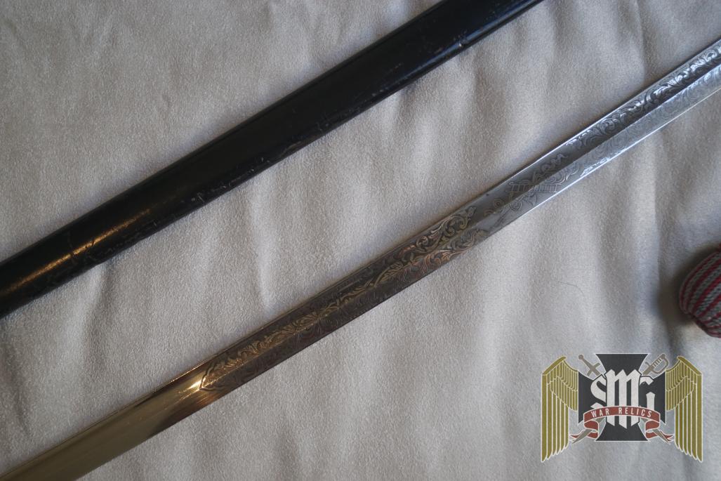 Rare Fire Police Presentation Sword Published