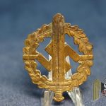 SA Sports badge in bronze
