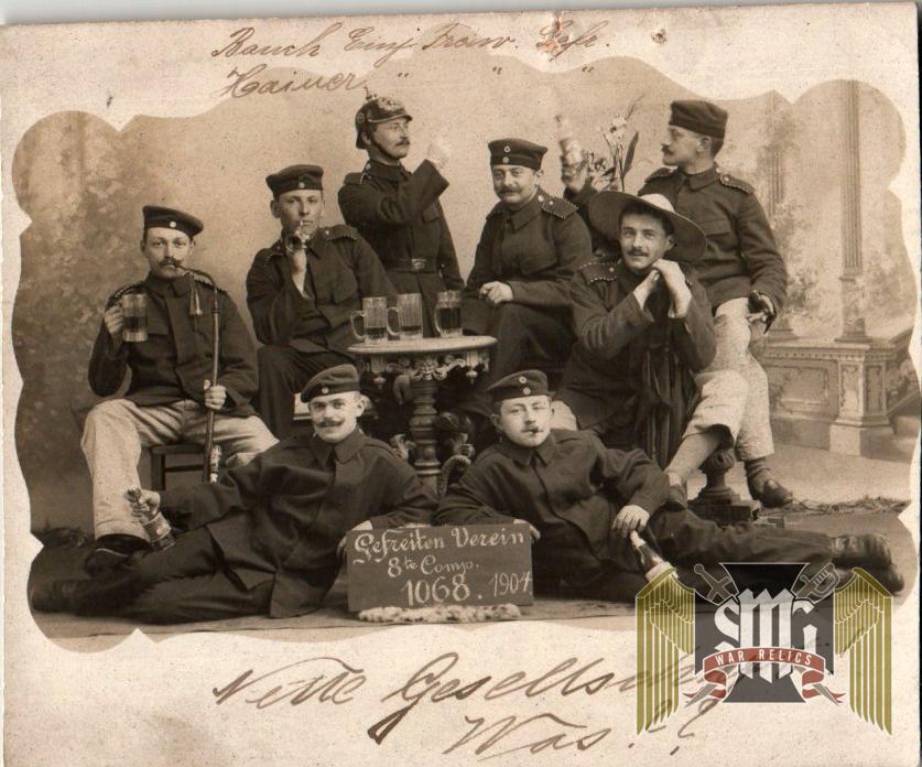 SMGN-1655 1904 Imperial German Postcard Drinkin Beers!