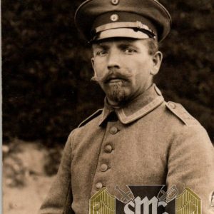 WW1 Postcard uniform Study officer