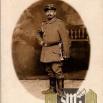 WW1 Postcard uniform study bayonet and shooting Lanyard
