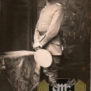 WW1 Postcard uniform study bayonet